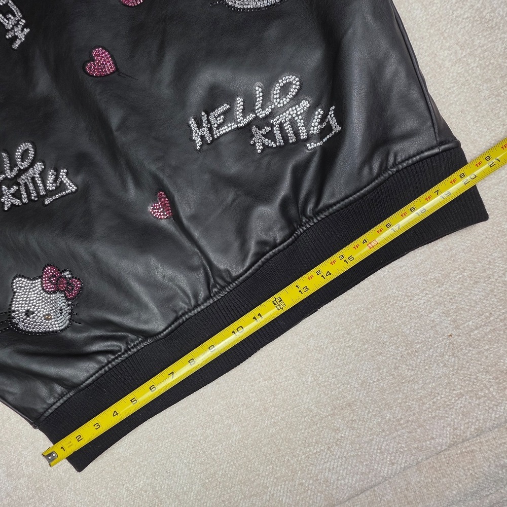 FOREVER 21 Hello kitty Black Rhinestone Bomber Jacket. Size Medium NWOT - Picture 16 of 16